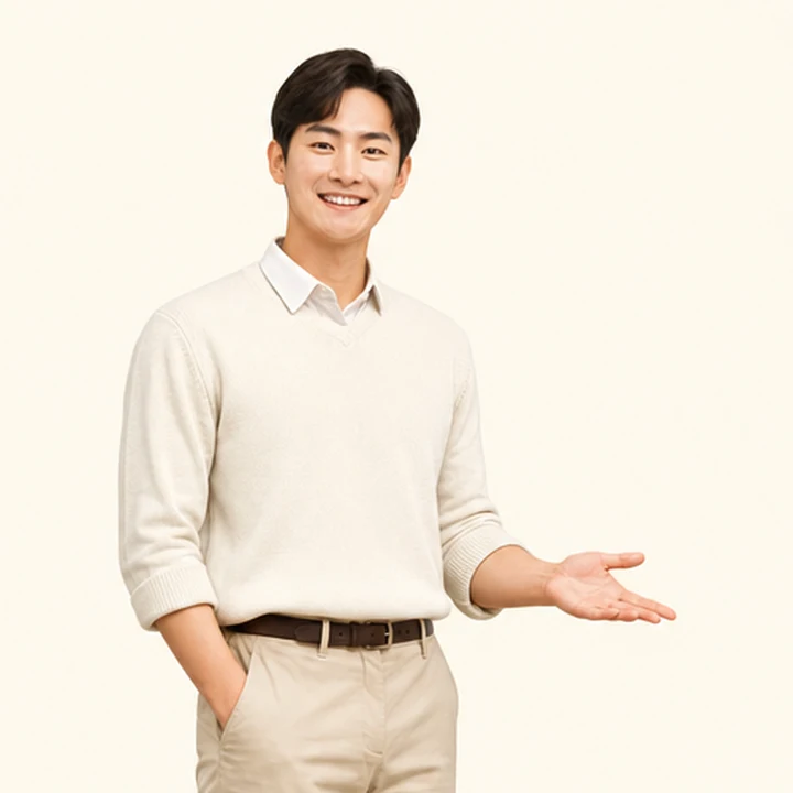 저신용자 장기렌트카 상담 신청을 안내하는 담당자